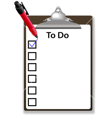 To Do List Clipart.