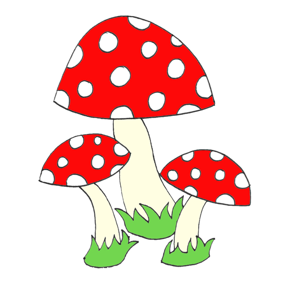 Toadstool cliparts.