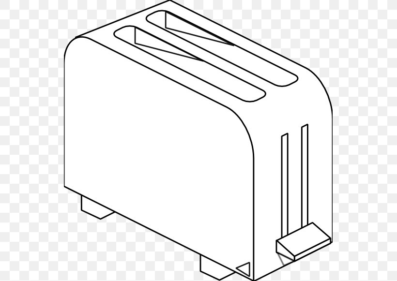 Toaster Coloring Book Line Art Clip Art, PNG, 555x581px.