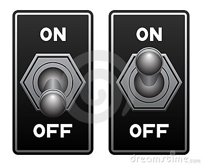 Toggle switch clipart.