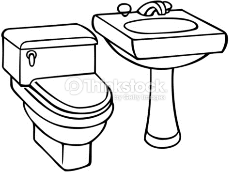 Toilet Clipart Black And White.