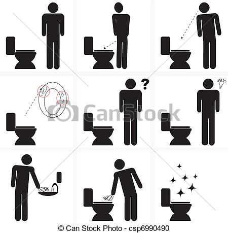 Toilette Clipart Vector Graphics. 479 Toilette EPS clip art vector.