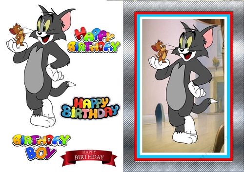 День рождения тома 2. Джерри с днем рождения. Том с днем рождения. Счастливый Джерри. Happy Birthday Tom and Jerry.