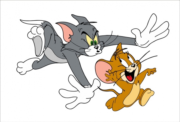 Tom and jerry Free vector in Encapsulated PostScript eps.