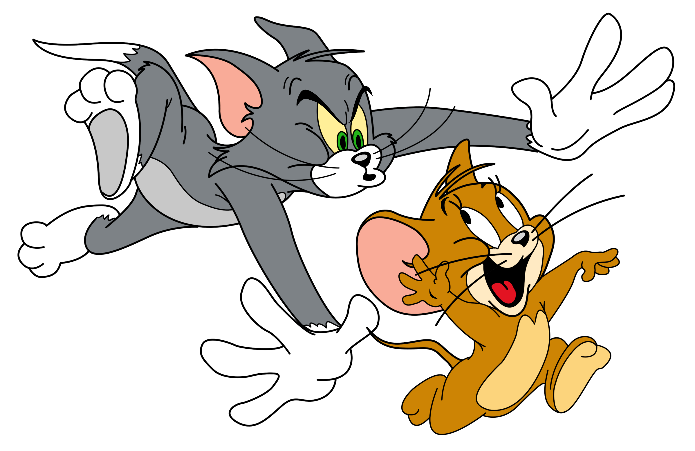 Tom and Jerry Free PNG Clip Art Image.