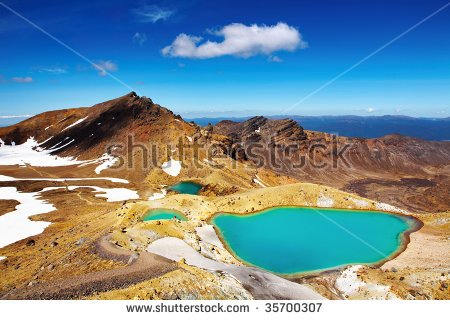 Tongariro National Park Stock Photos, Royalty.