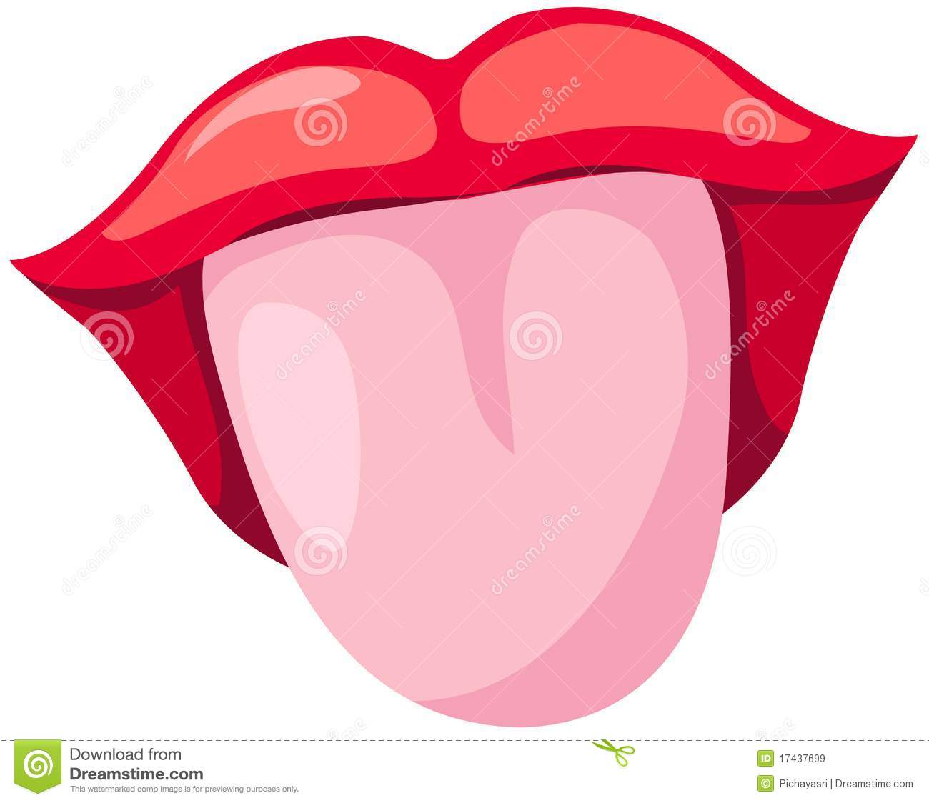 Tongue clip art.