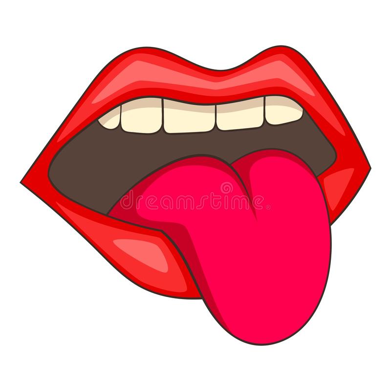 Mouth With Tongue Clipart.