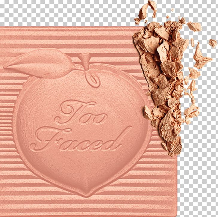 Too Faced Sweet Peach Cosmetics Face Powder Blur PNG.
