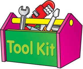 Clip art tool box.