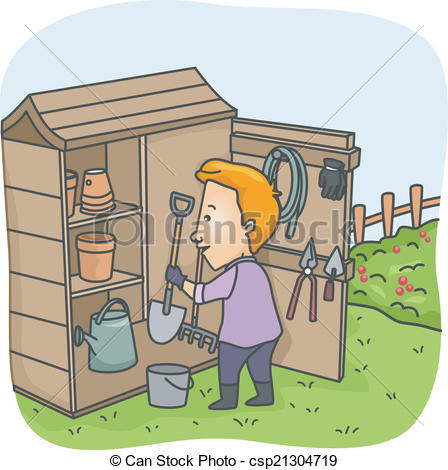 Tool shed Vector Clipart Royalty Free. 79 Tool shed clip art.