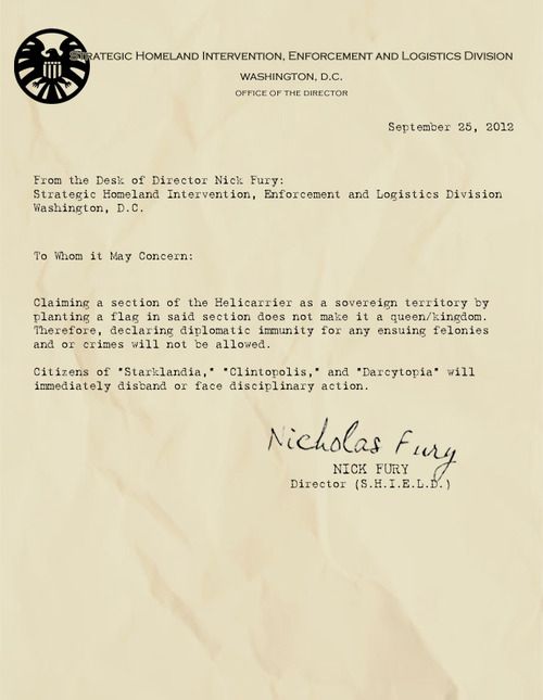 86 best images about Letters From The Desk of Nick Fury on.