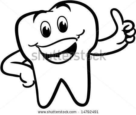 Teeth Clipart Black And White.