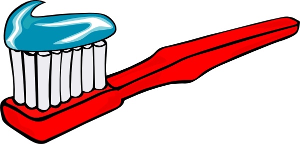 Toothbrush With Toothpaste clip art Free vector in Open.