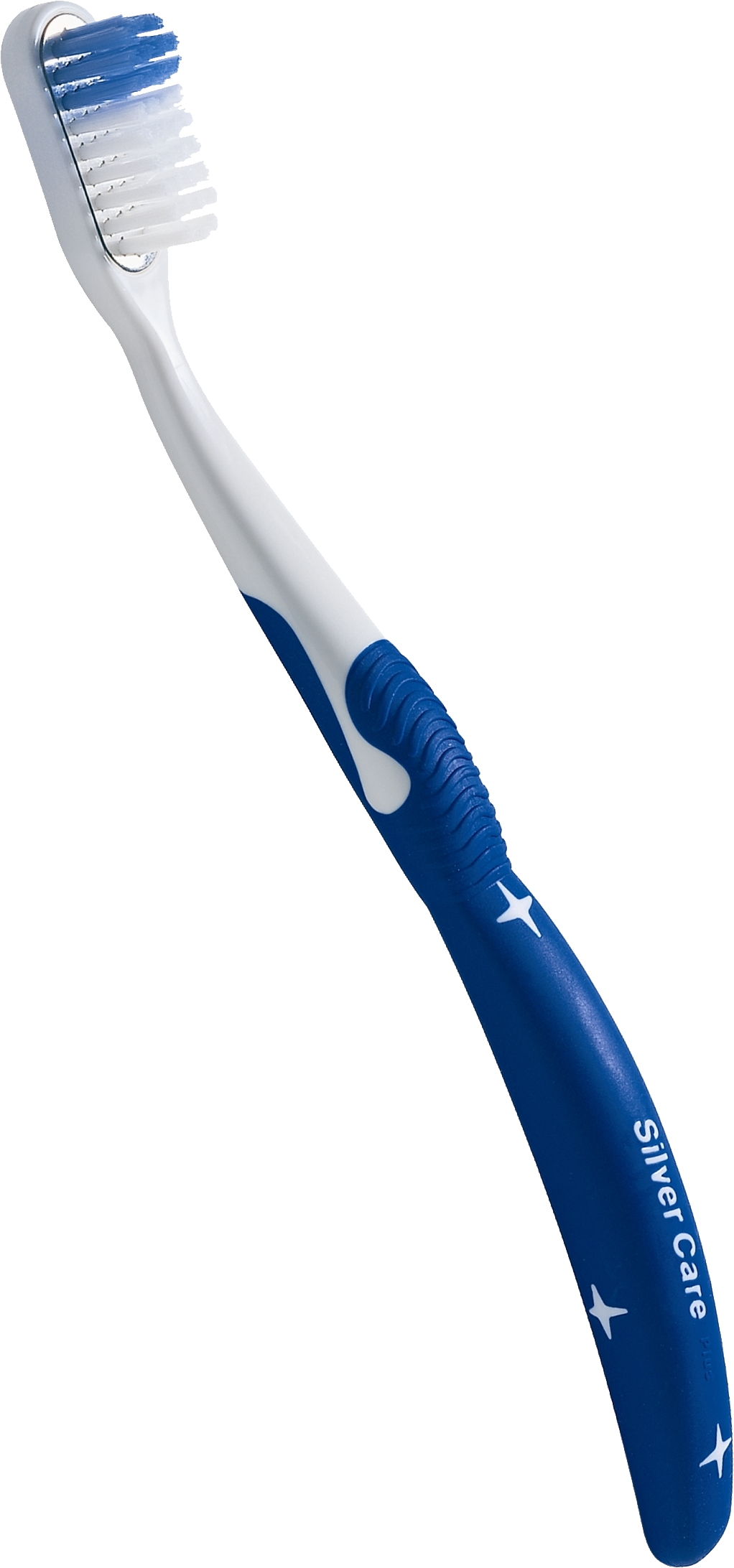 blue white Toothbrush PNG Image.