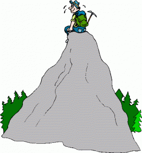 Top Of The Mountain Clipart.