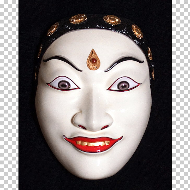 Mask Balinese people Rangda Topeng, mask PNG clipart.