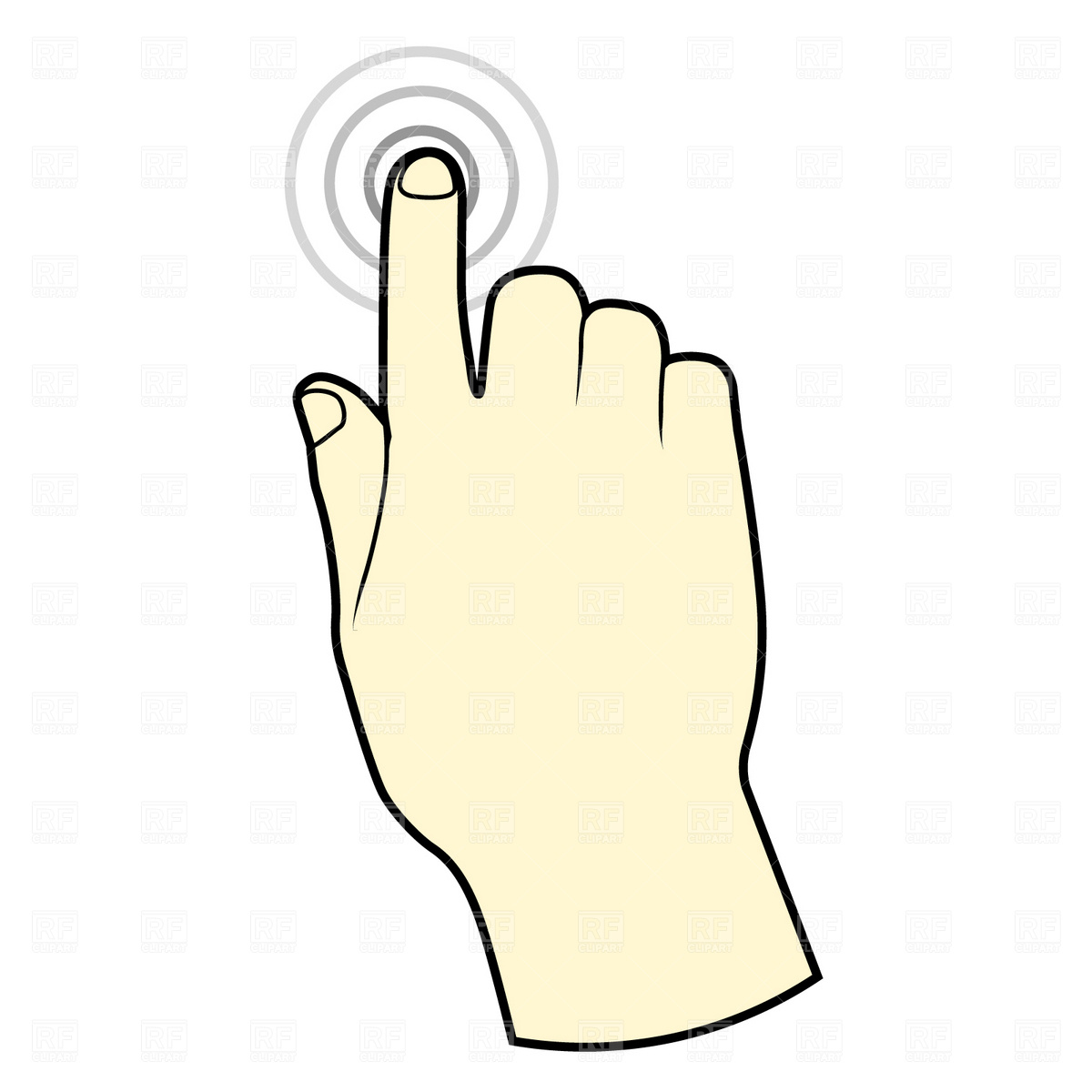 Touch screen live clipart.