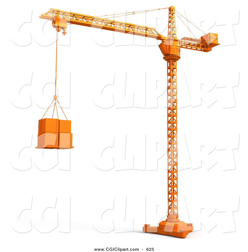 Construction crane clipart.
