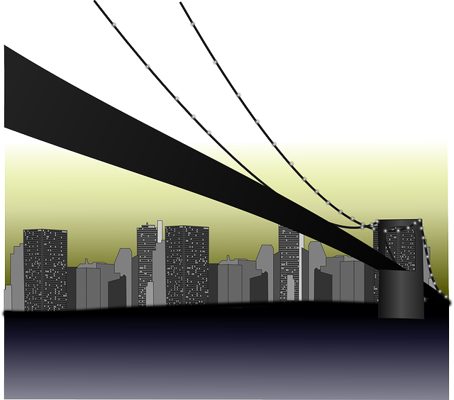 Free vector graphic: Bridge, City, Town, Ville, River.