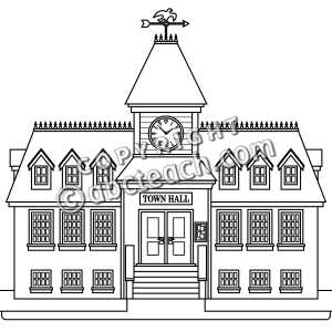 Town Hall Clipart.