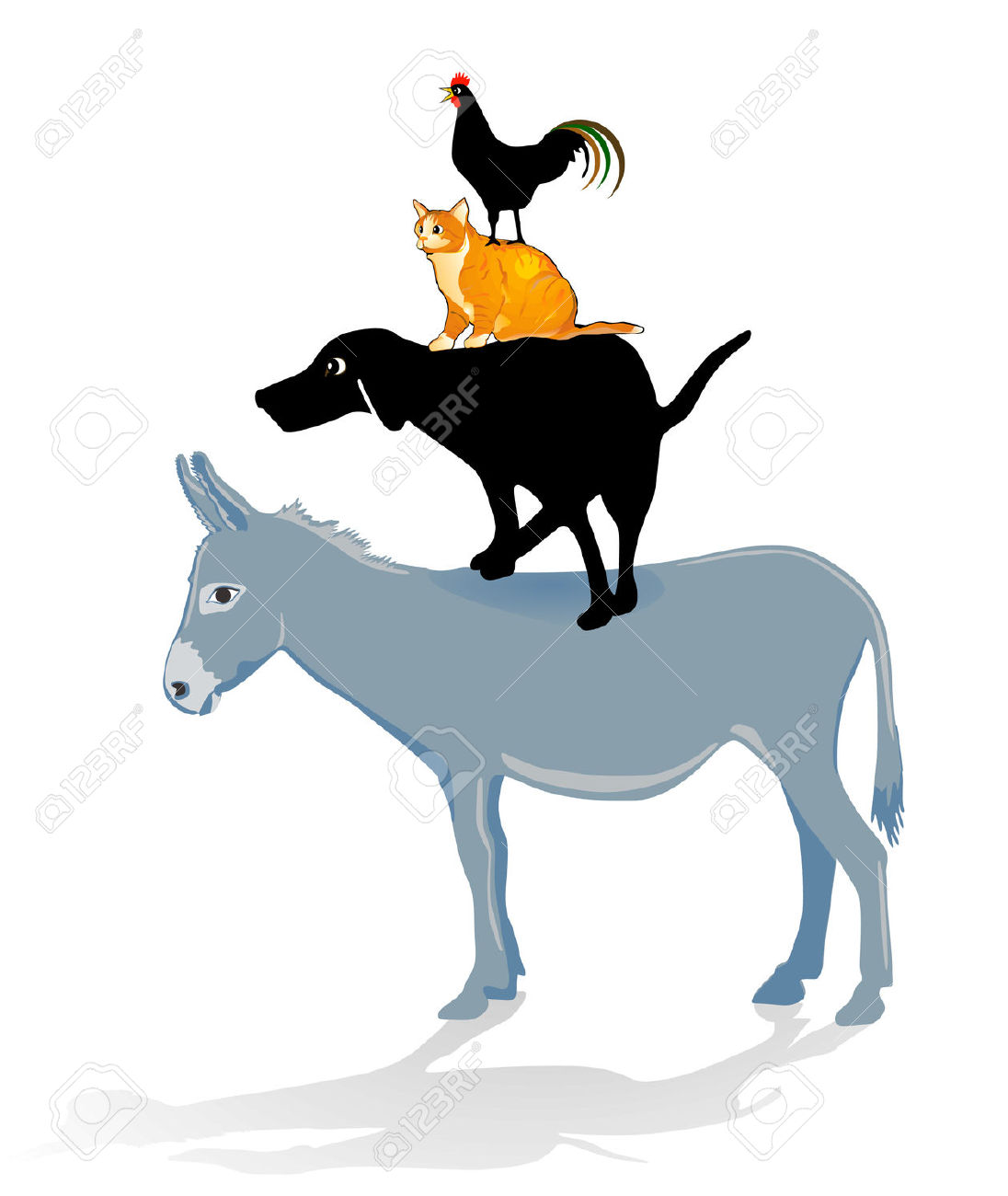 Bremen town musicians clipart - Clipground1096 x 1300