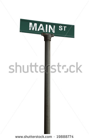Main Street Sign Clipart.