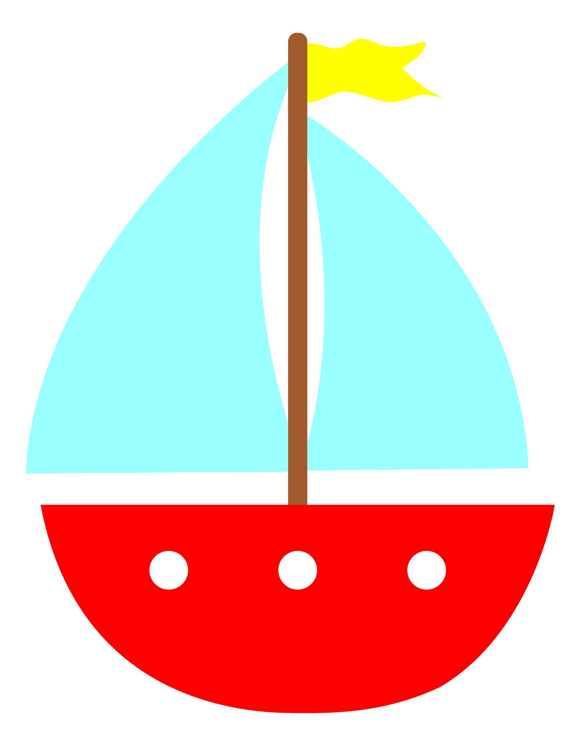 Toy boat clipart.