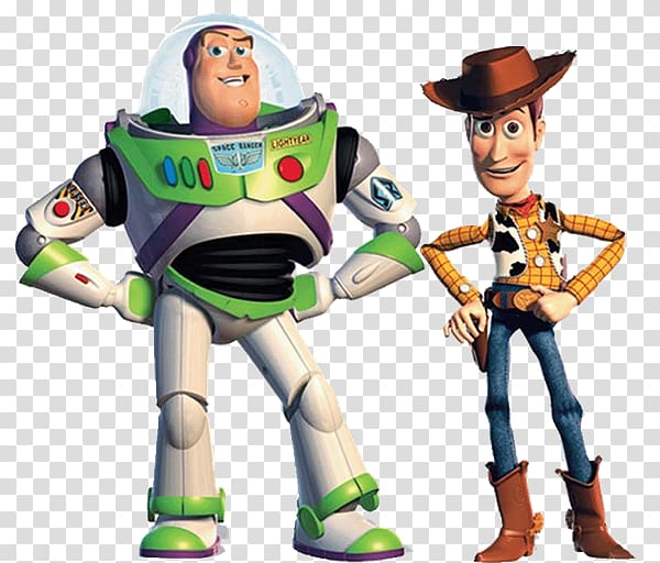 Sheriff Woody and Buzz Lightyear illustrations, Toy Story 2.