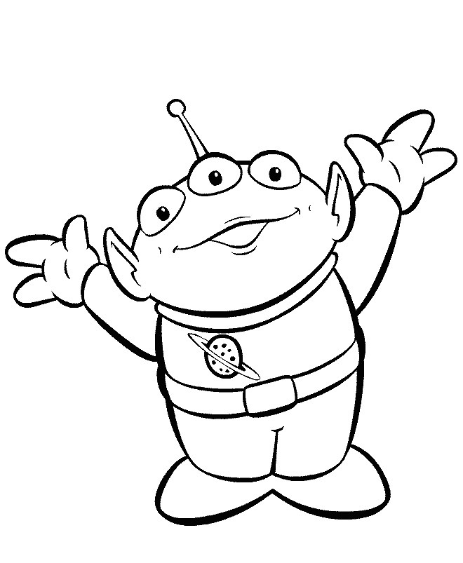 Toy Story Aliens Coloring Pages.