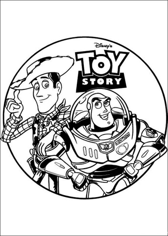Toy Story coloring page.
