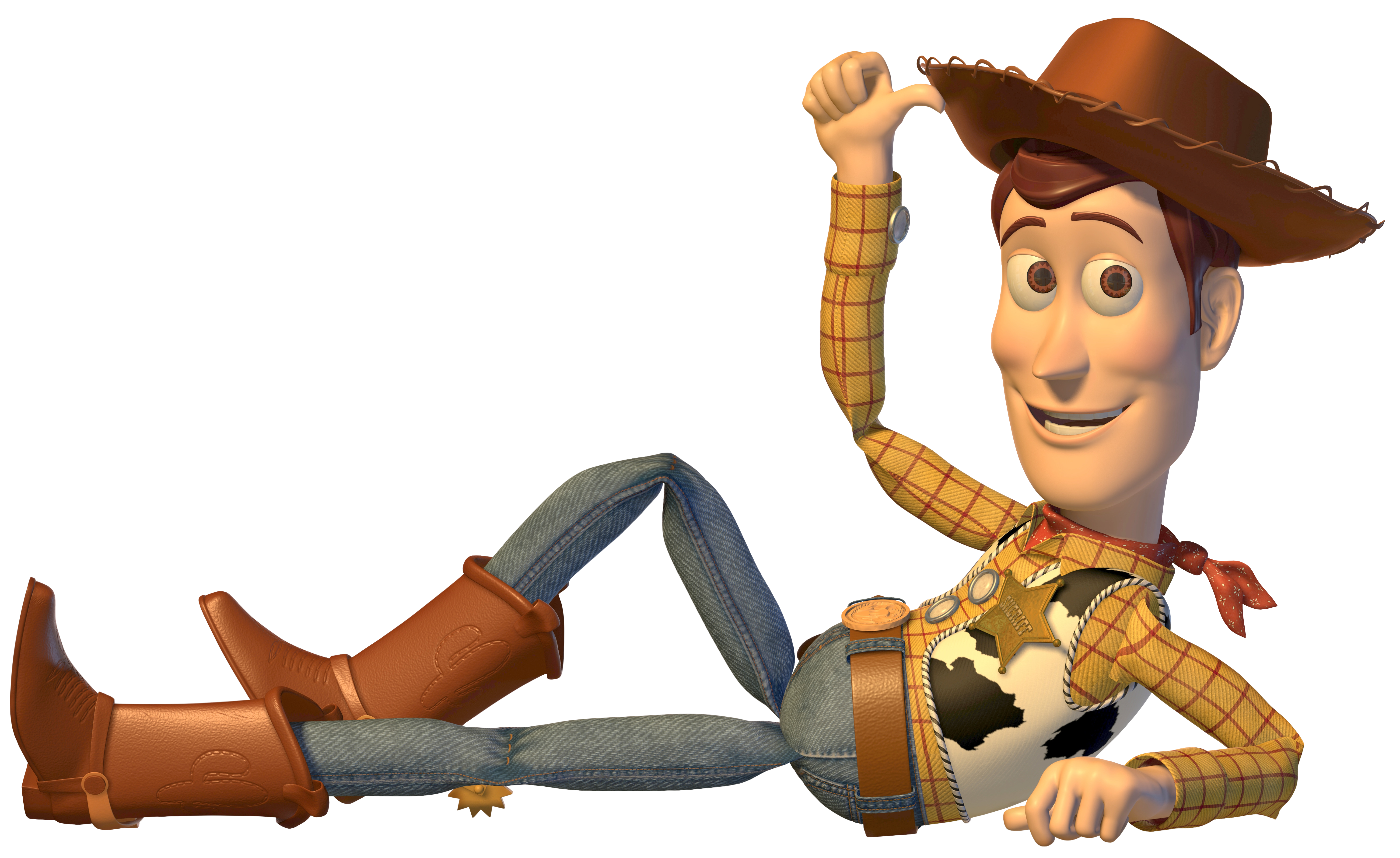 Toy Story Sheriff Woody PNG Cartoon Image.