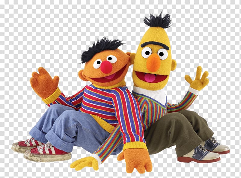 Sesame Street Ernie and Bert illustration, Sesame Street.