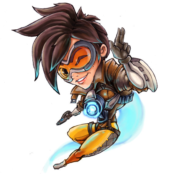 Overwatch tracer clipart.