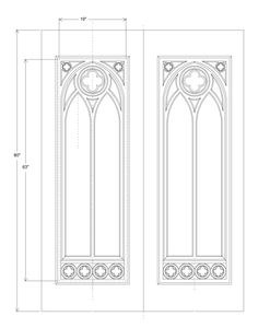Gothic tracery clipart.
