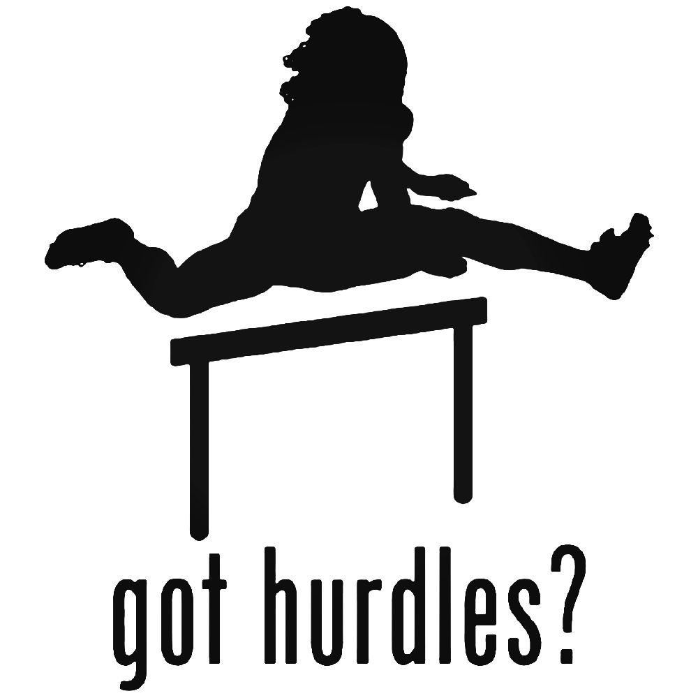 Got Hurdles Women Track Field Sticker BallzBeatz . com.