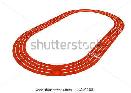 Sample Athletics Track Field Simple Outline Stock Vector 253039312.