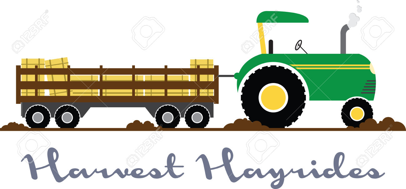 Tractor And Wagon Clipart.