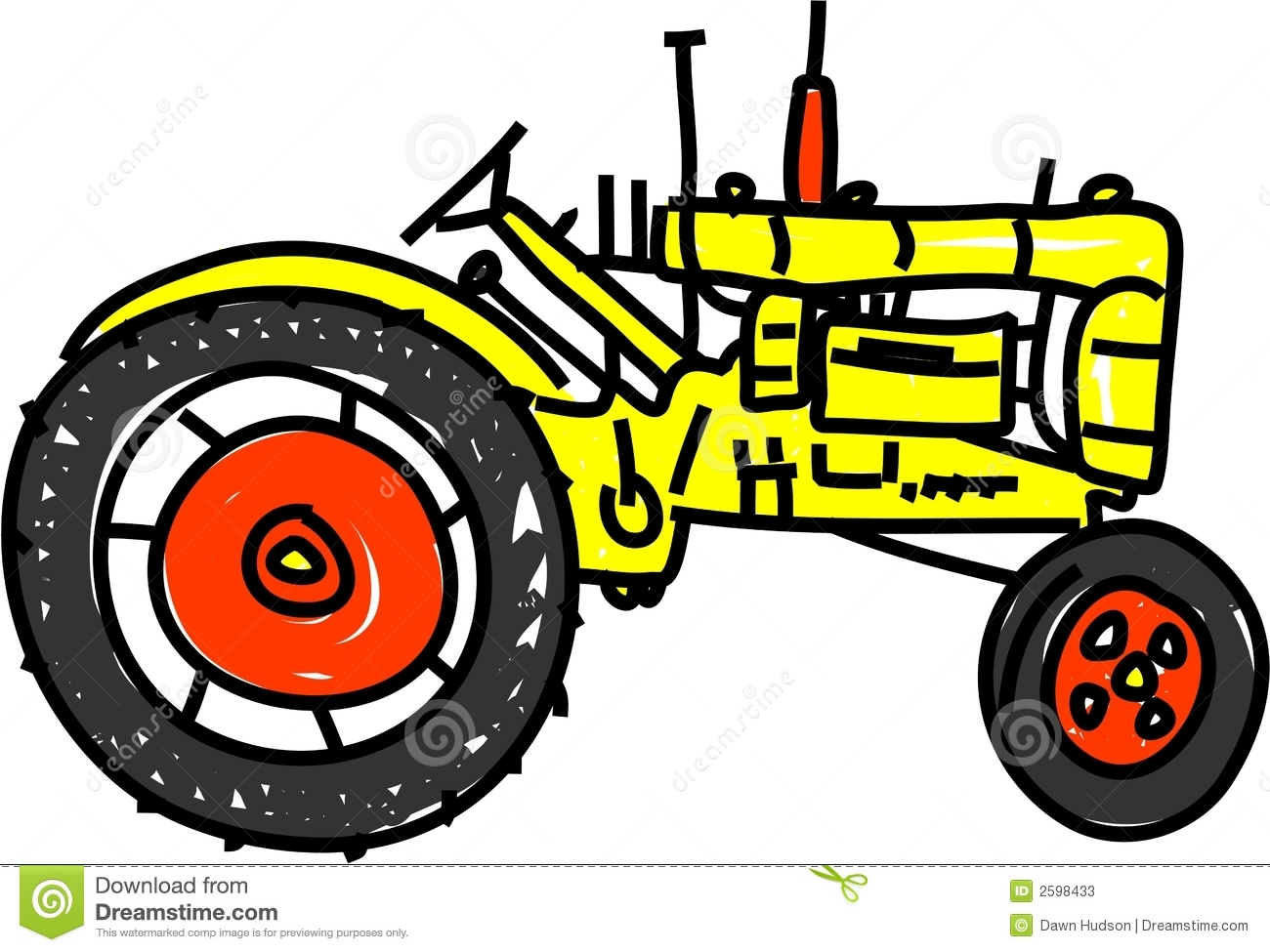 Red Tractor Clipart.