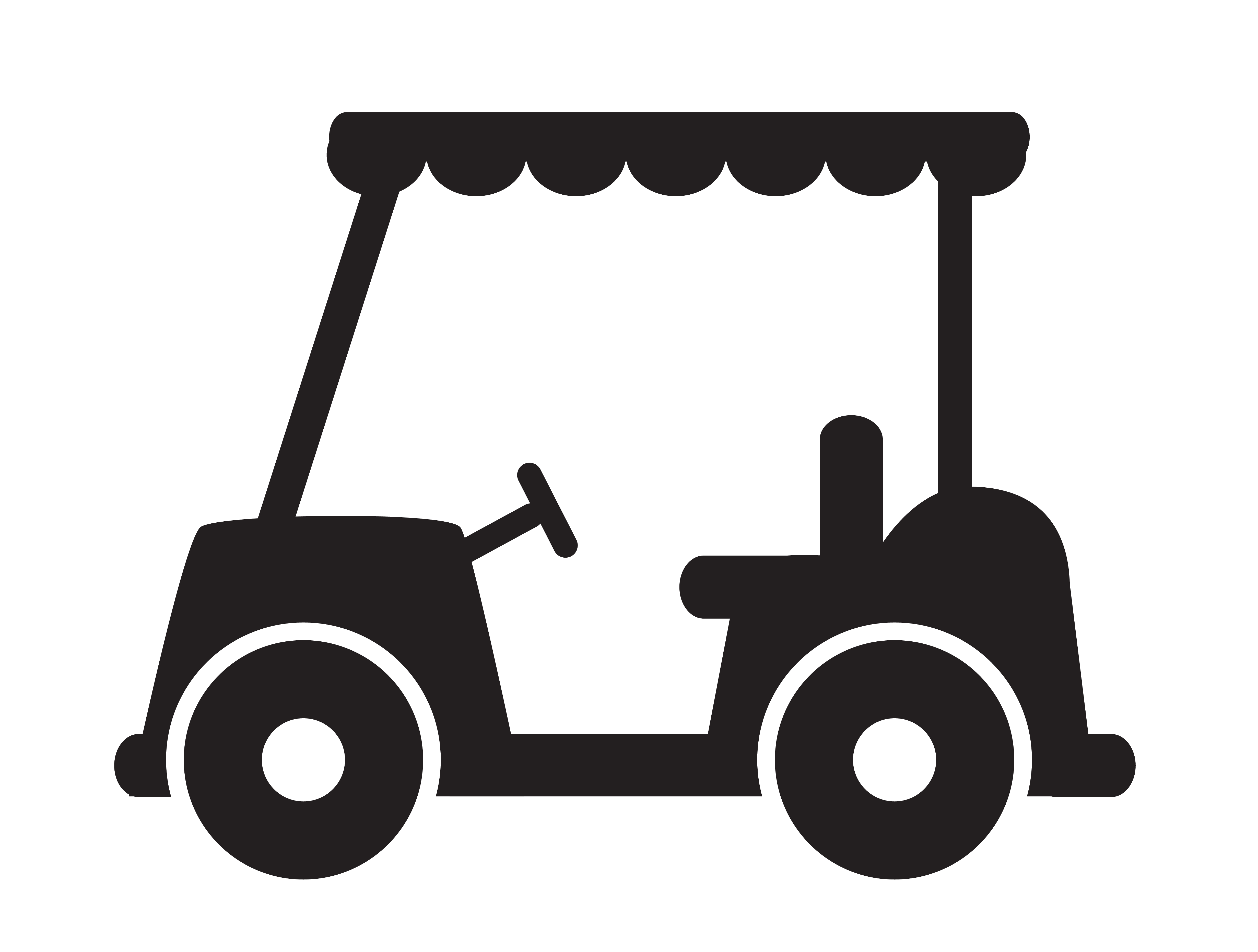 Golf club Golf cart Icon.