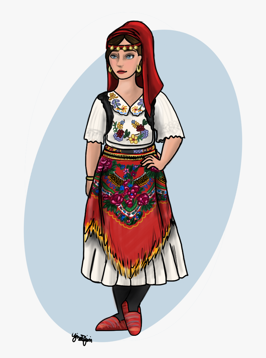Clip Art Albanian Traditional Clothing.