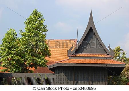 Stock Images of Thai roof.