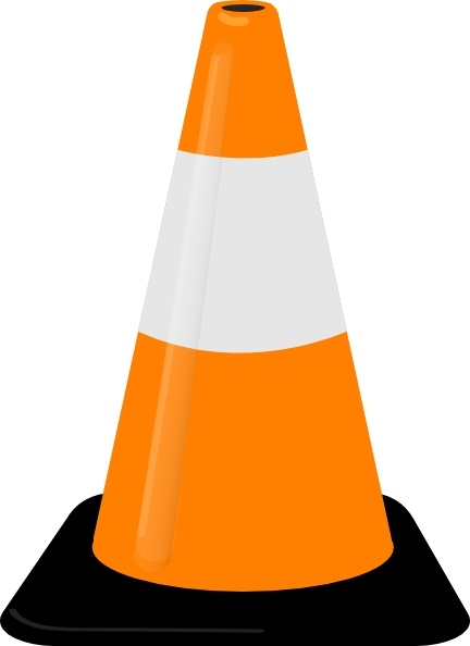 Traffic Cone clip art Free vector in Open office drawing svg.