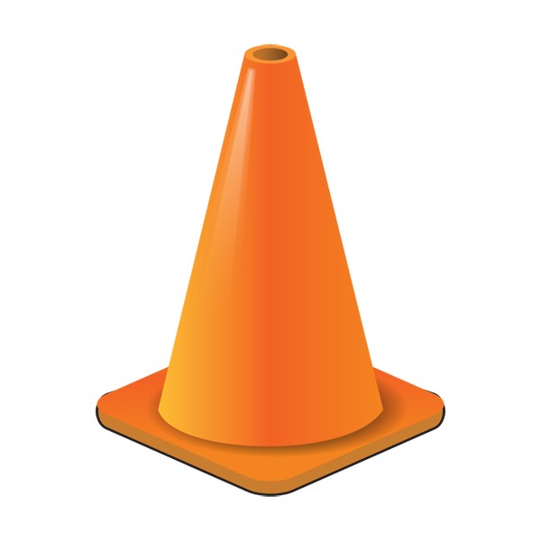 Traffic cone clipart.