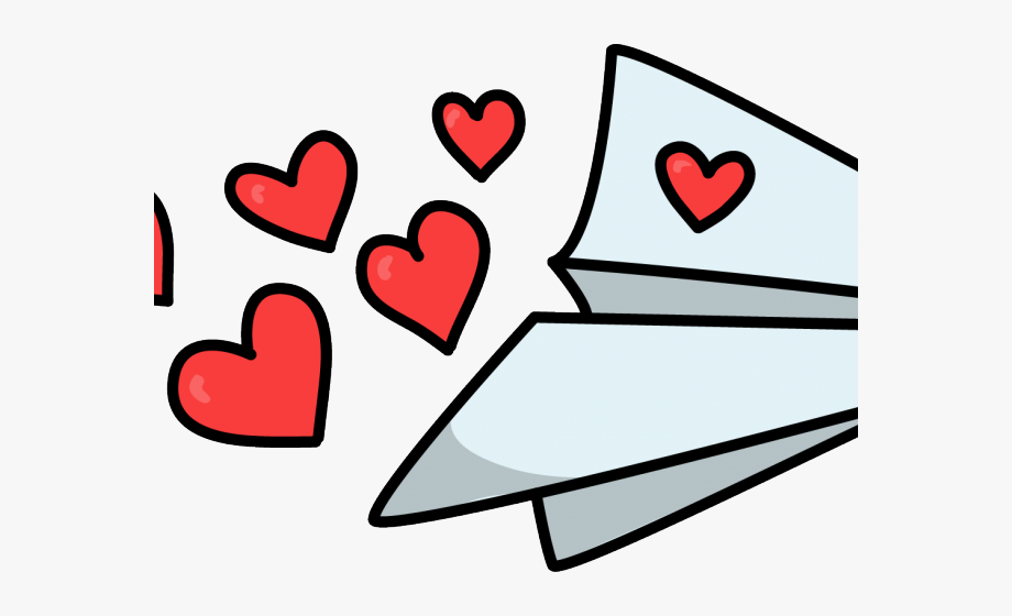 Heart Shaped Clipart Airplane Trail.