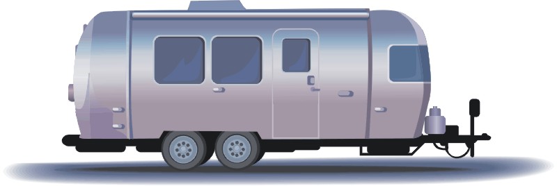 Airstream trailer clipart.