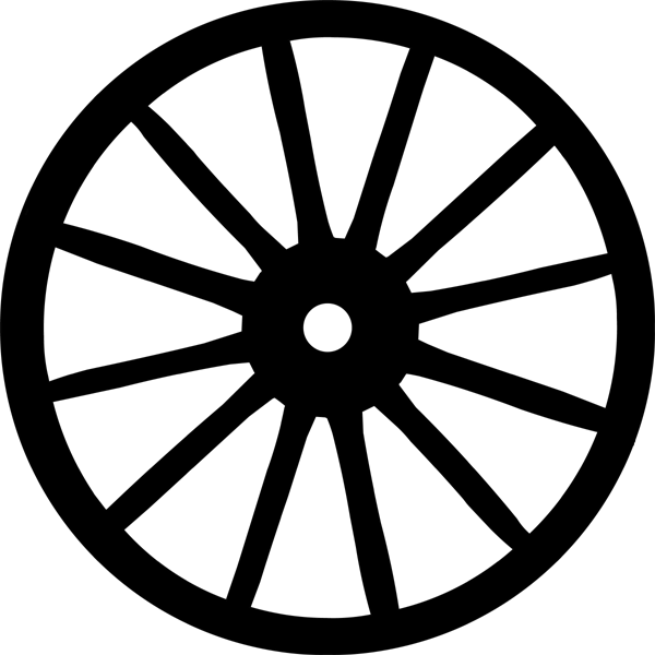 Wagon wheel clip art.