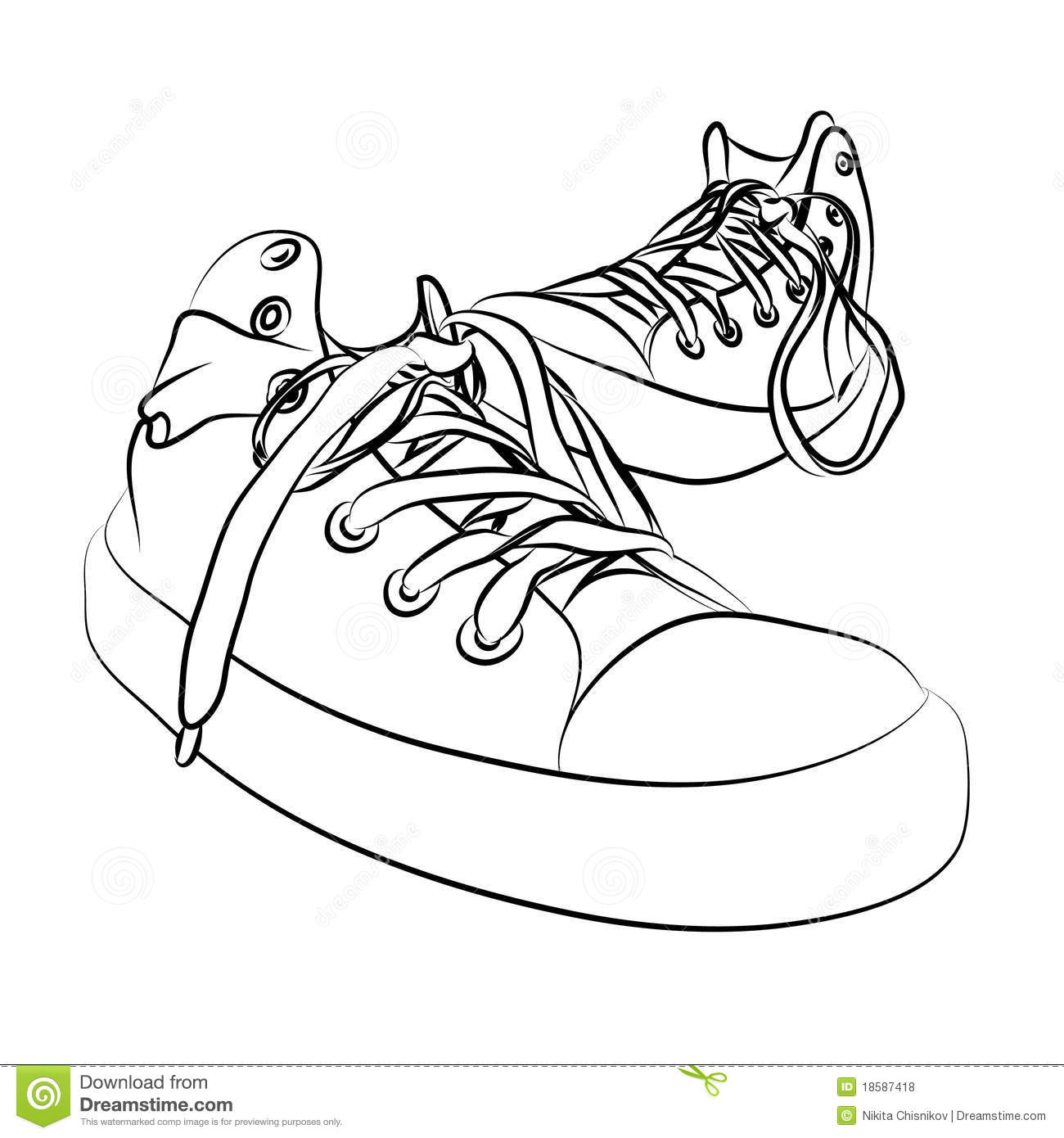318 Tennis Shoes free clipart.