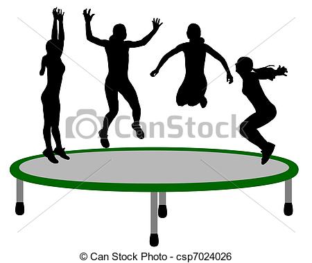 Trampoline Illustrations and Clip Art. 857 Trampoline royalty free.