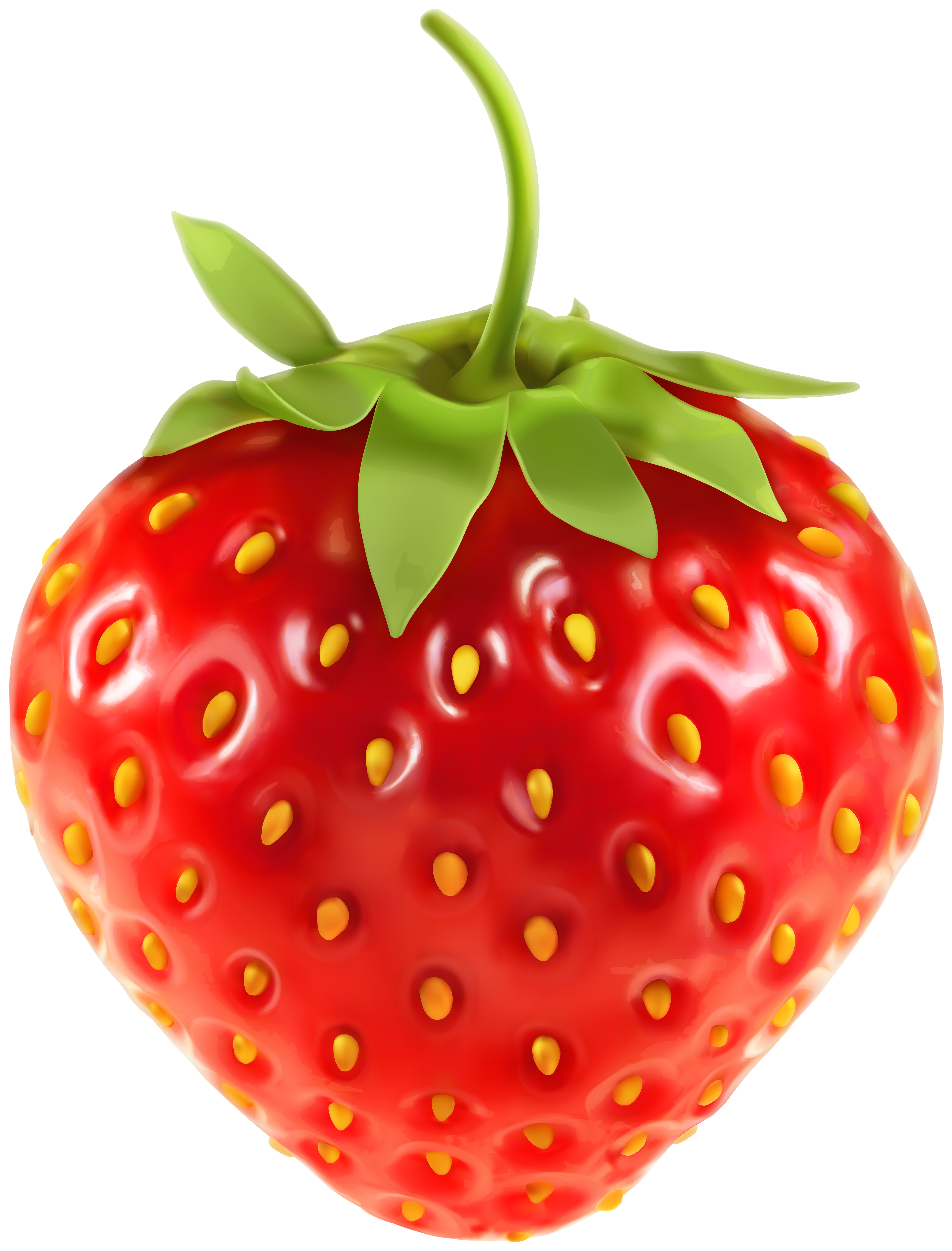 Strawberry Transparent Clip Art Image.